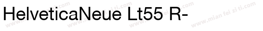 HelveticaNeue Lt55 R字体转换